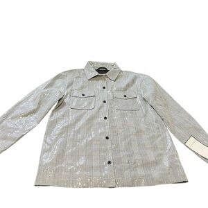 Bagatelle Sequin Plaid Shacket – Size M, New with Tags